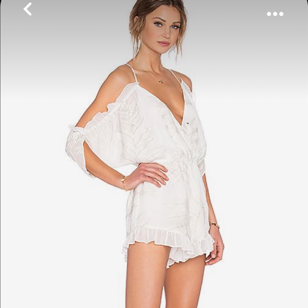 Revolve Lovers + friends white romper xs